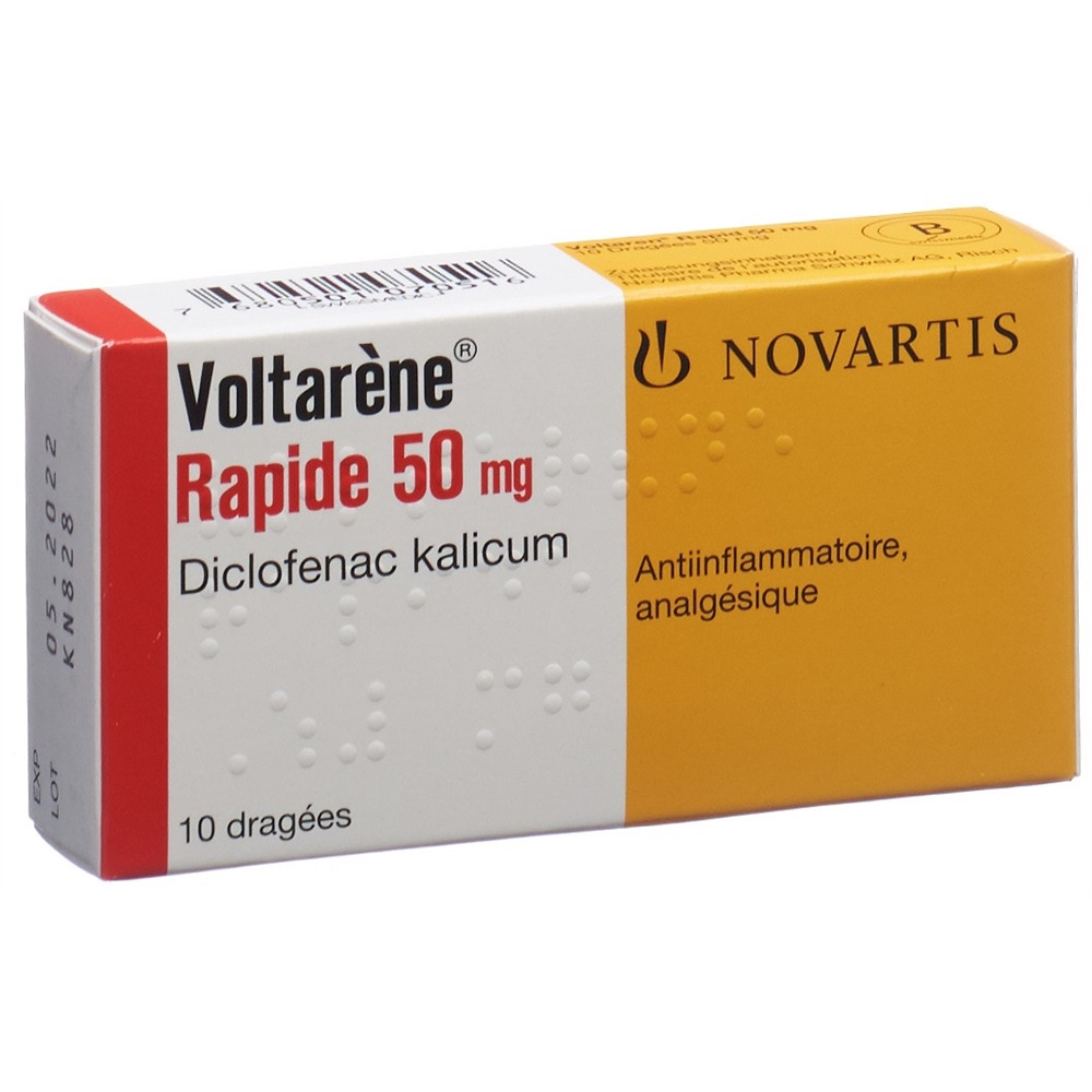 VOLTARENE Rapide drag 50 mg 10 pce