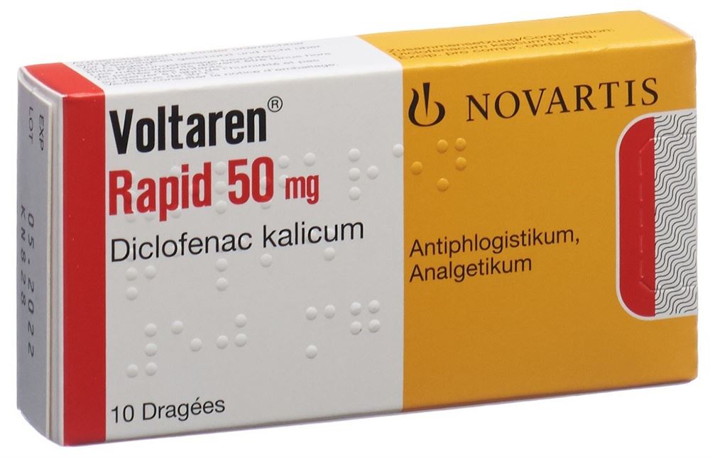 Voltaren Rapid 50 mg, Dragées