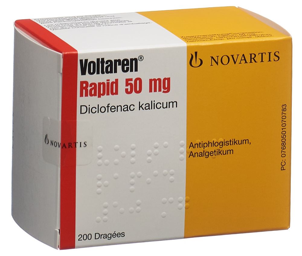 VOLTARENE Rapide drag 50 mg 200 pce