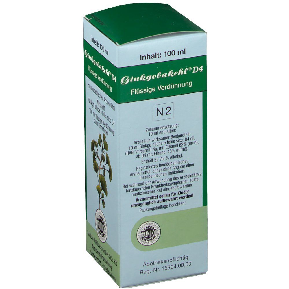 GINKGOBAKEHL gouttes fl 100 ml