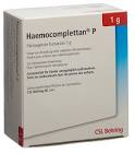 HAEMOCOMPLETTAN P subst sèche 1 g i.v. fl