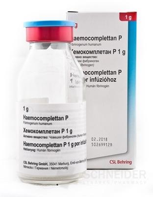 HAEMOCOMPLETTAN P subst sèche 2 g i.v. fl