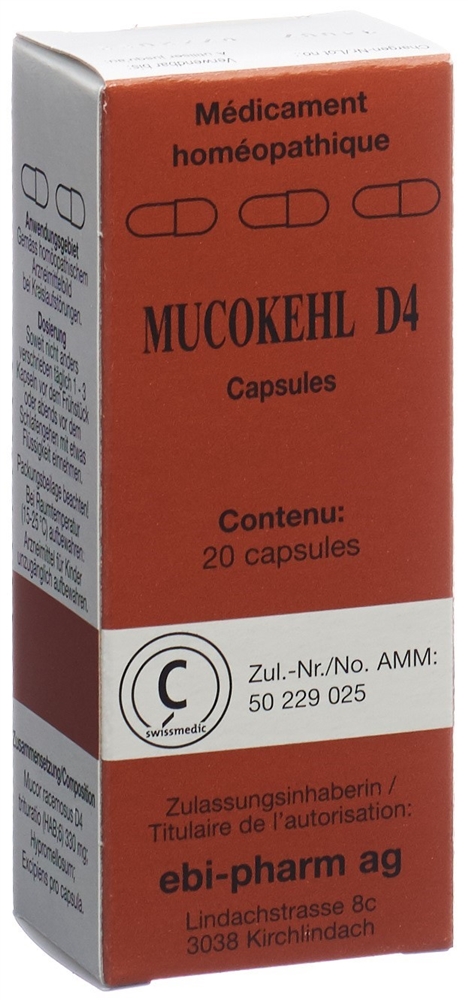 MUCOKEHL caps 4 D 20 pce