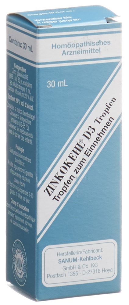 Zinkokehl D3, Tropfen zum Einnehmen