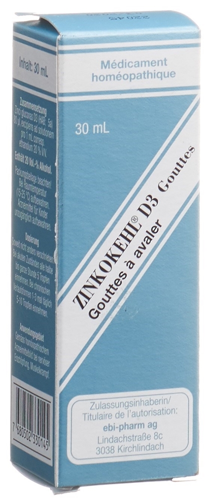 Zinkokehl D3, Tropfen zum Einnehmen