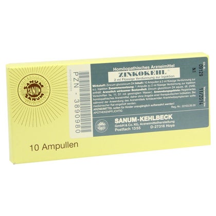 ZINKOKEHL sol inj 10 amp 2 ml