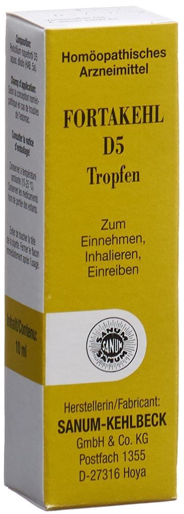 Fortakehl D5, Tropfen zum Einnehmen und Einreiben