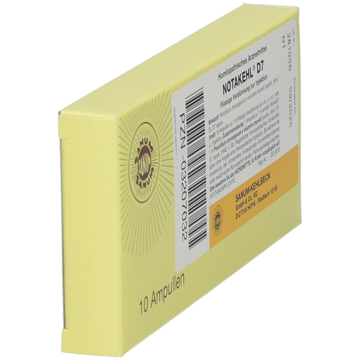 NOTAKEHL sol inj 7 D 10 amp 1 ml