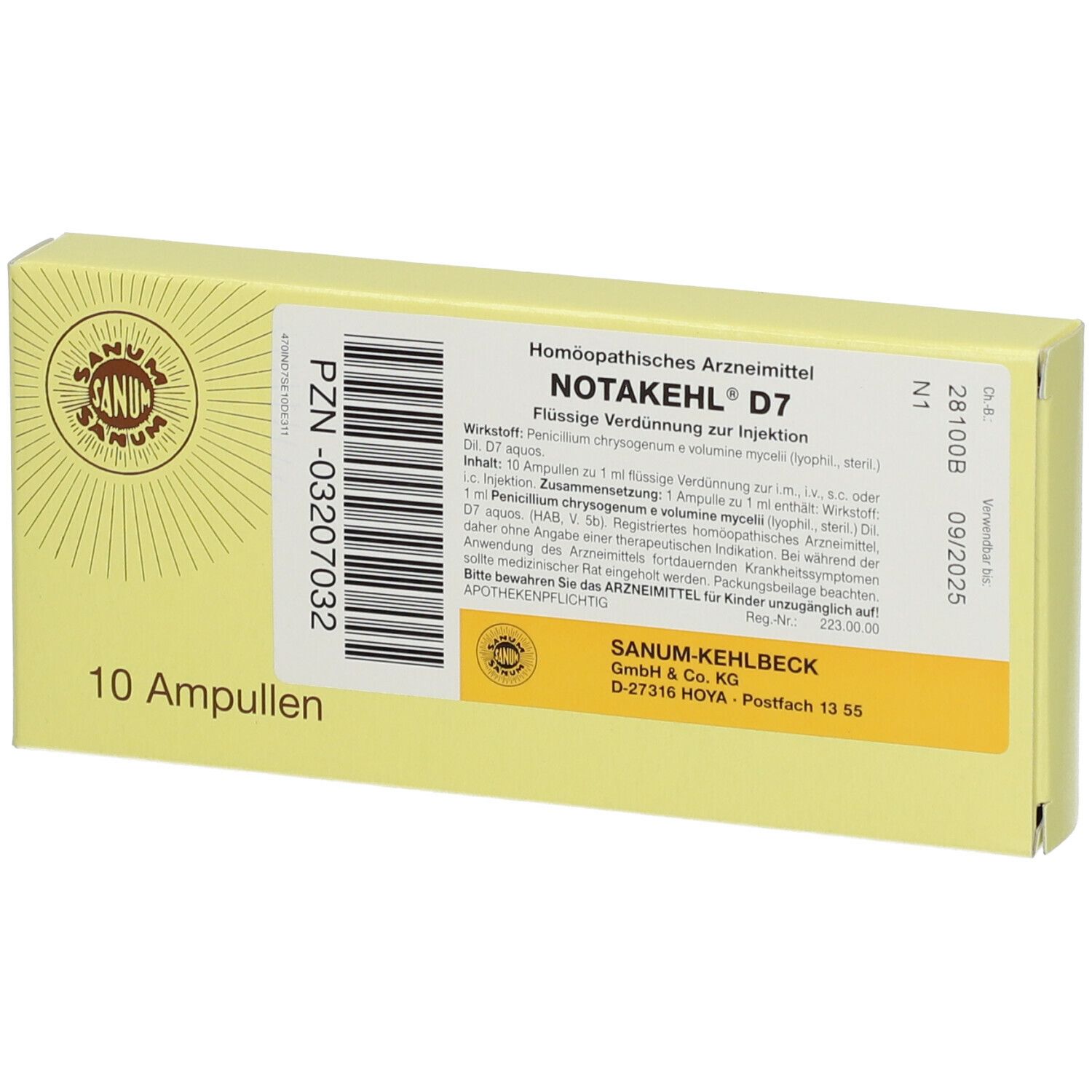 NOTAKEHL sol inj 7 D 10 amp 1 ml