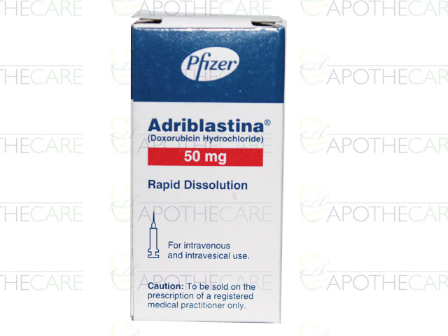 ADRIBLASTIN RD subst sèche 50 mg flac