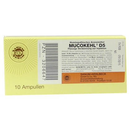 MUCEDOKEHL sol inj 5 D 10 amp 1 ml