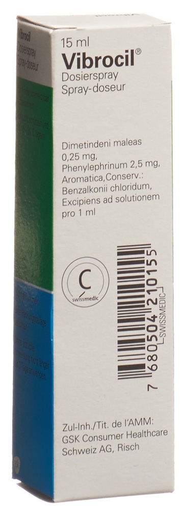 Vibrocil, Nasenspray, Lösung