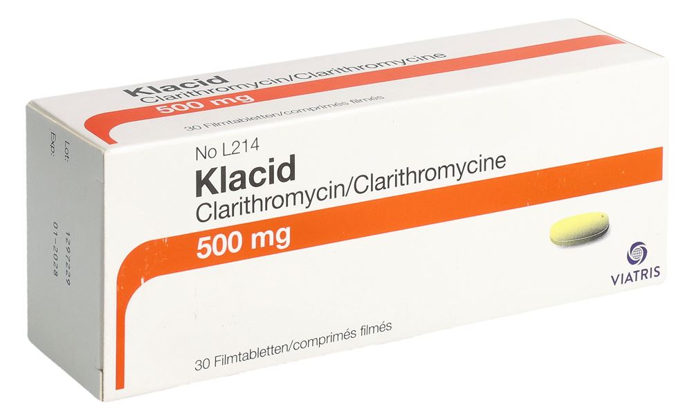 KLACID cpr pell 500 mg 30 pce