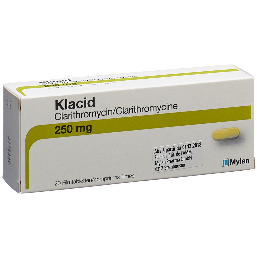 KLACID cpr pell 250 mg 20 pce