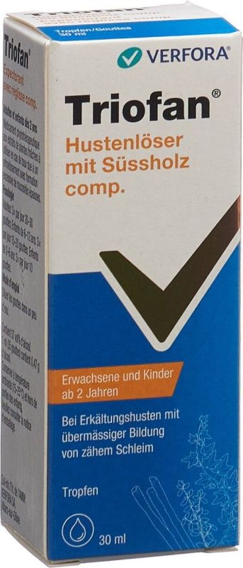 TRIOFAN Expectorant réglisse gouttes fl 30 ml