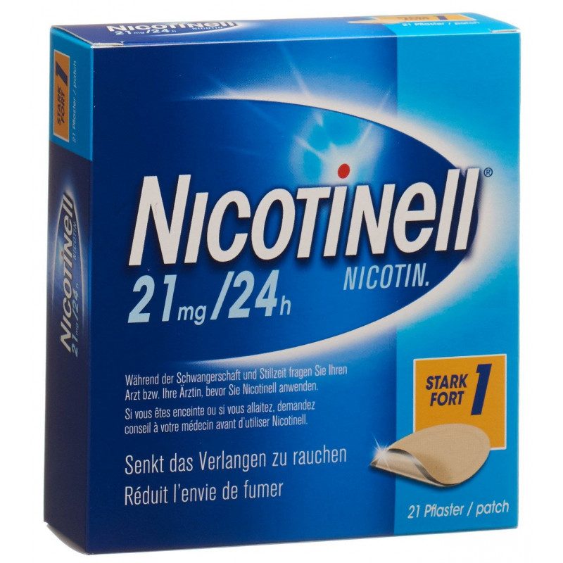 NICOTINELL 1 fort patch mat 21 mg/24h 21 pce