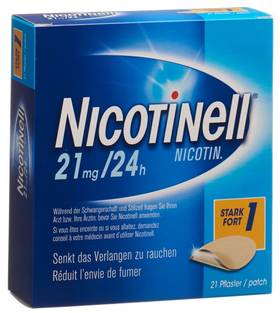 NICOTINELL 1 fort patch mat 21 mg/24h 21 pce
