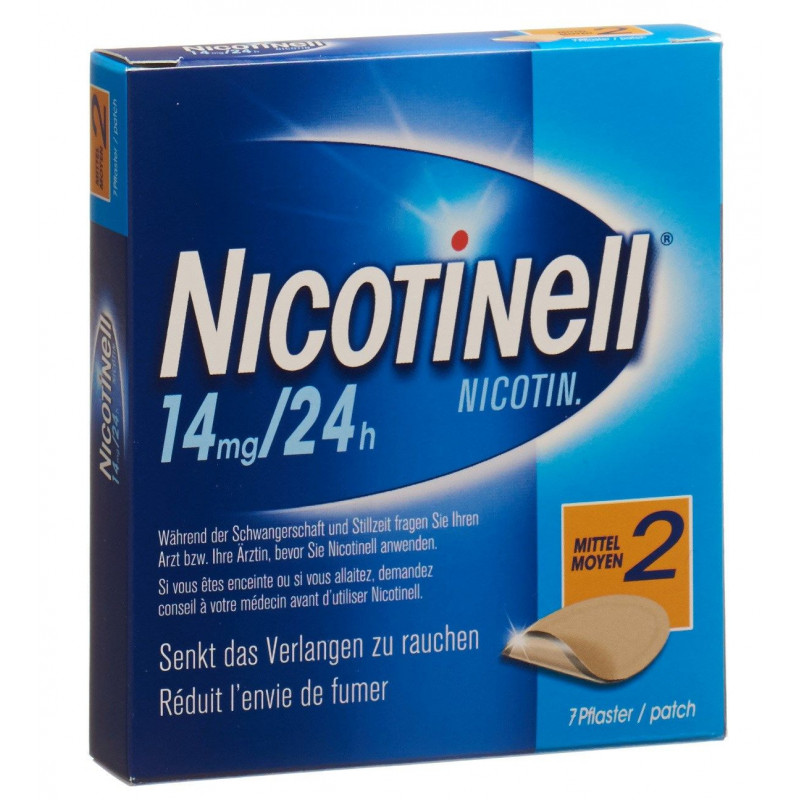 NICOTINELL 2 moyen patch mat 14 mg/24h 7 pce