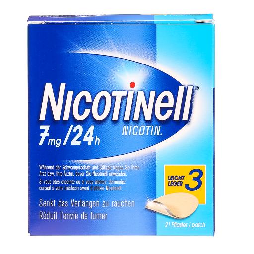 NICOTINELL 3 léger patch mat 7 mg/24h 21 pce