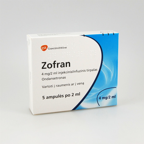 ZOFRAN conc perf 4 mg/2ml 5 amp 2 ml