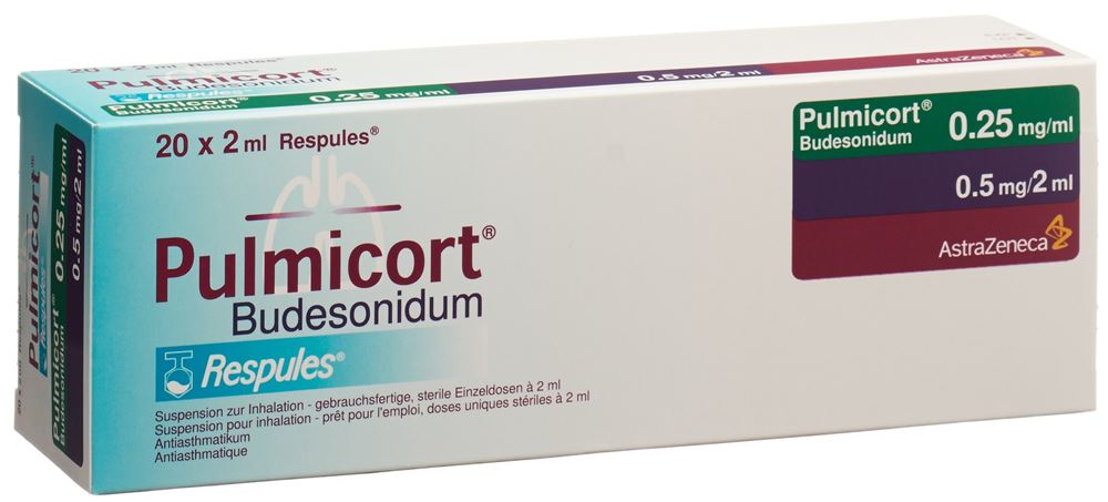 PULMICORT susp inhal 0.25 mg/ml 20 respule 2 ml