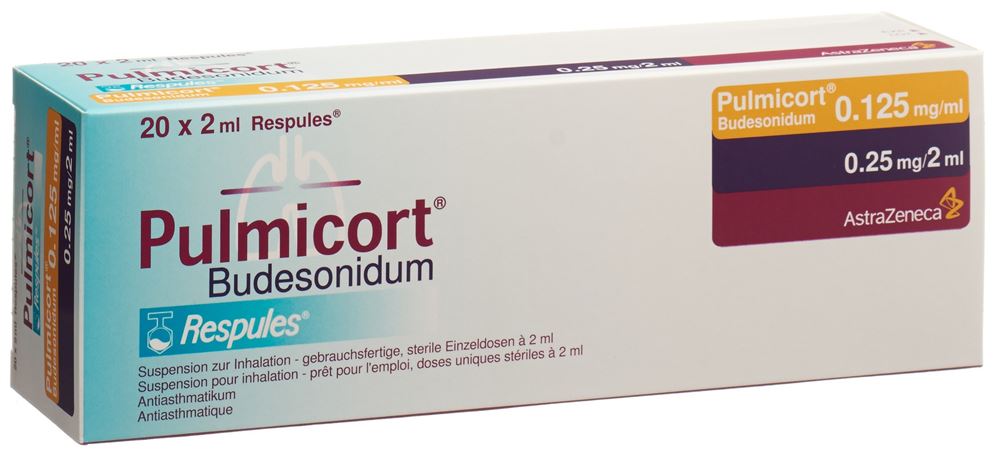 PULMICORT susp inhal 0.125 mg/ml 20 respule 2 ml