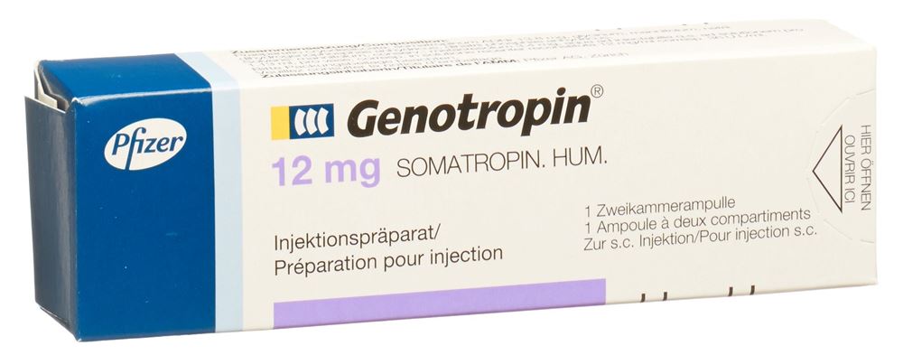 Genotropin 12 mg, Pulver und Lösungsmittel zur Herstellung einer Injektionslösung