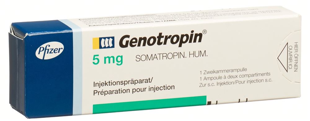 Genotropin 5 mg, Pulver und Lösungsmittel zur Herstellung einer Injektionslösung