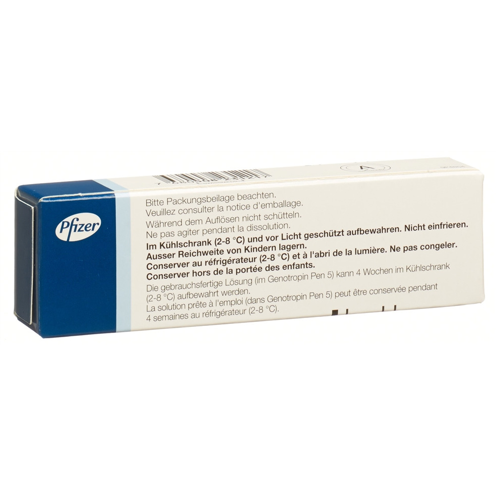 Genotropin 5 mg, Pulver und Lösungsmittel zur Herstellung einer Injektionslösung