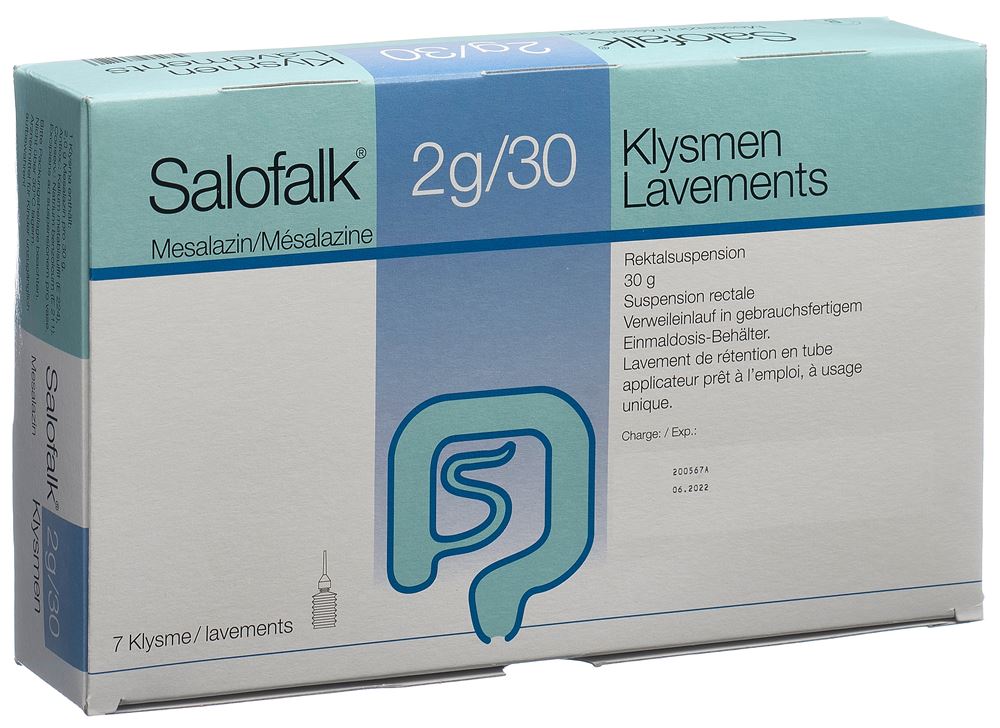 SALOFALK lavements 2 g 7 pce