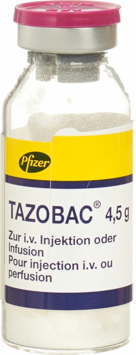 TAZOBAC subst sèche 4.5 g flac 12 pce