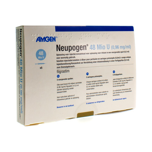 NEUPOGEN Amgen 48 mio U/0.5ml ser pré 5 pce