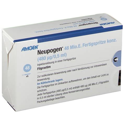 NEUPOGEN Amgen 48 mio U/0.5ml ser pré 5 pce