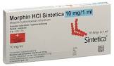 MORPHIN HCL Sintetica 10 mg/ml 10 amp 1 ml