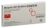 MORPHIN HCL Sintetica 2 mg/2ml 10 amp 2 ml