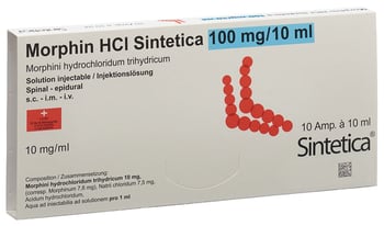 MORPHIN HCL Sintetica 100 mg/10ml 10 amp 10 ml