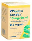 CISPLATINE Sandoz 10 mg/20ml flac 20 ml