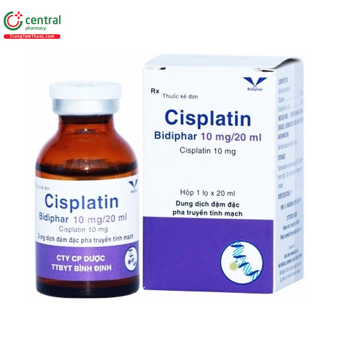 CISPLATINE Sandoz 10 mg/20ml flac 20 ml