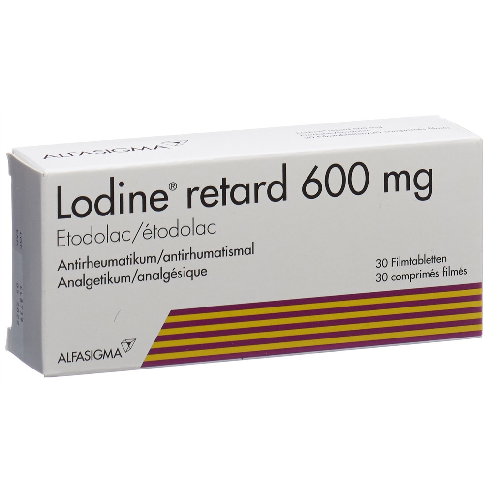 LODINE retard cpr pell ret 600 mg 100 pce