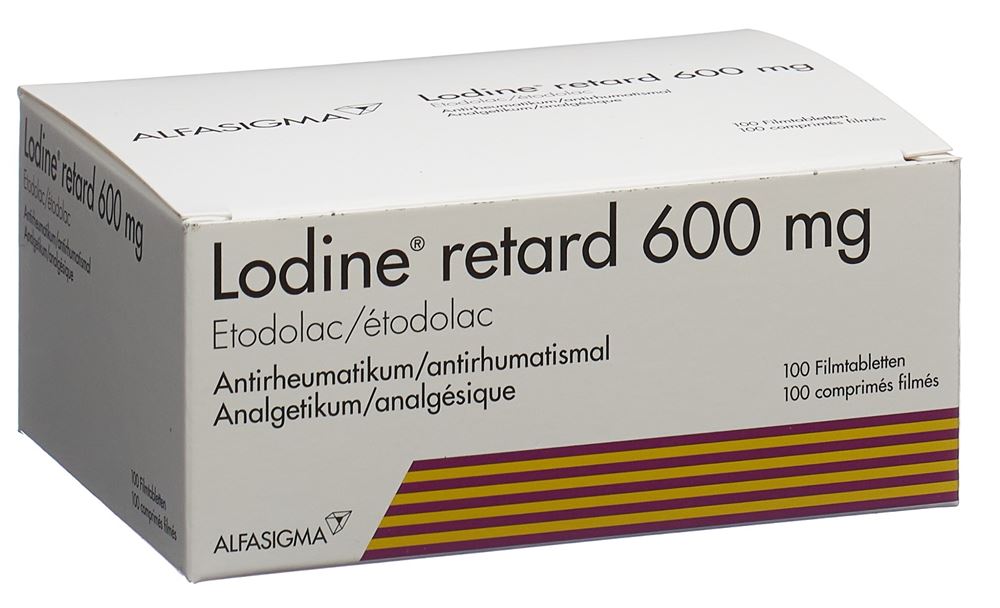 LODINE retard cpr pellic 600 mg 100 pce