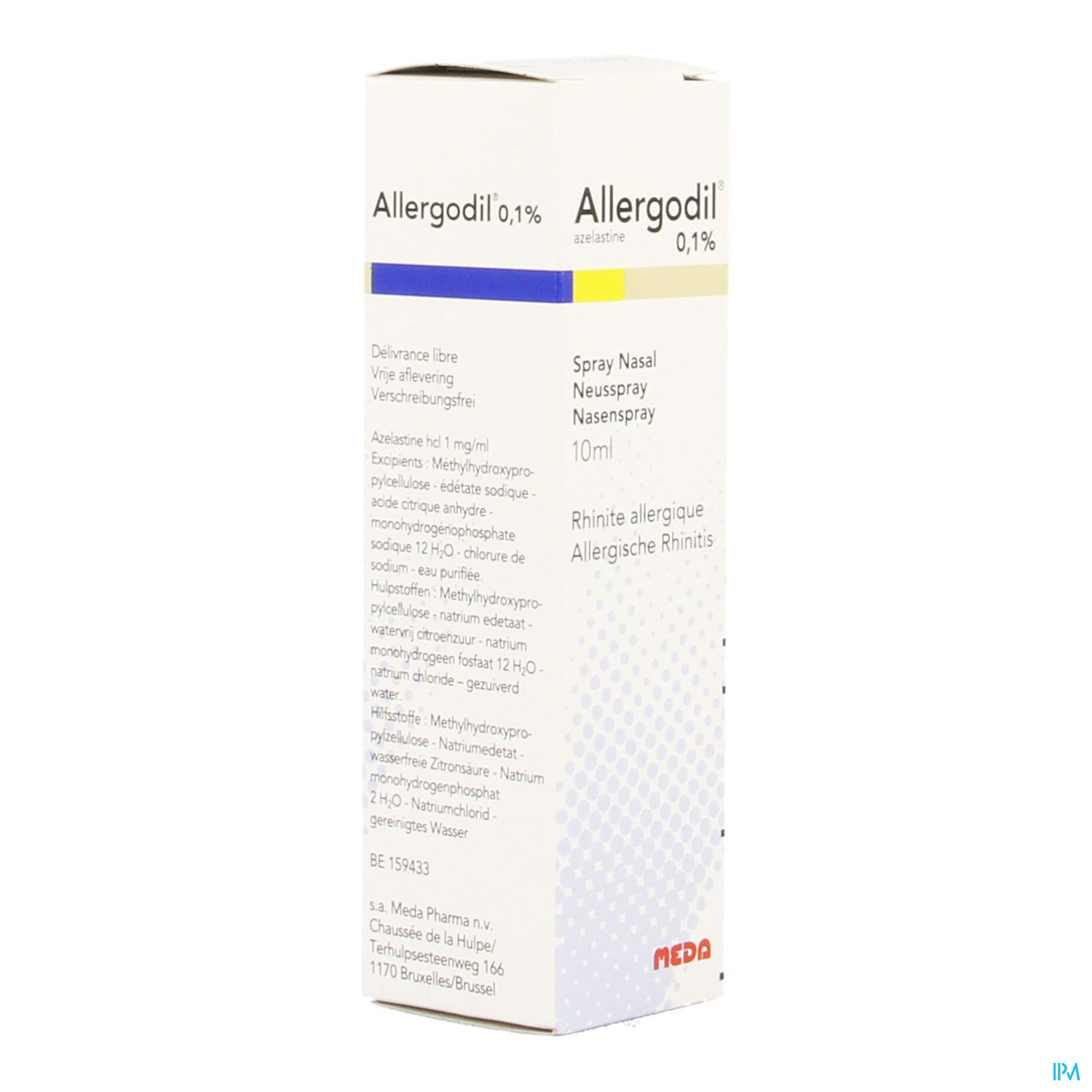 ALLERGODIL spray nasal fl 10 ml