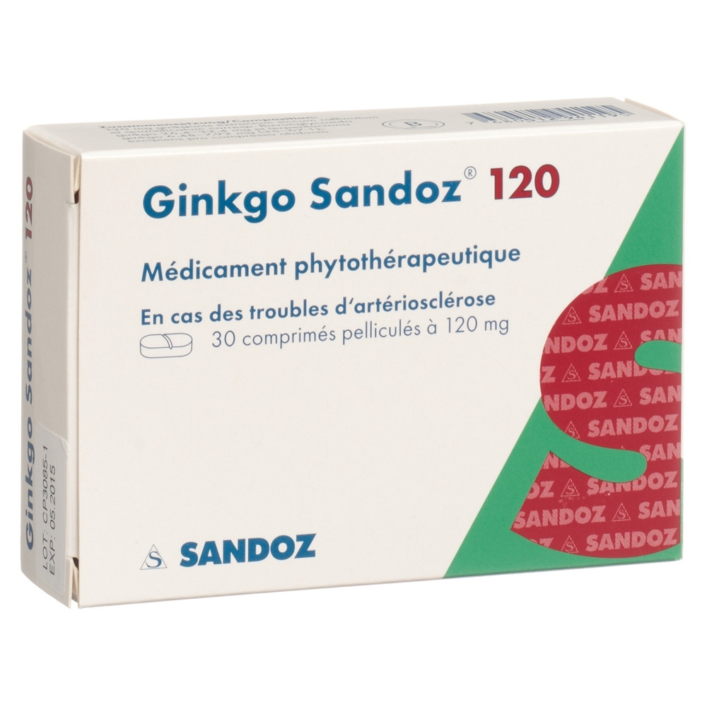 GINKGO Sandoz cpr pell 120 mg 30 pce
