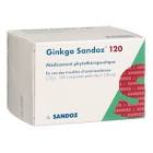 GINKGO Sandoz cpr pell 120 mg 100 pce