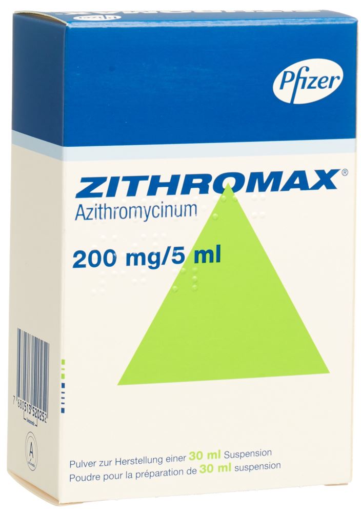 ZITHROMAX pdr 200 mg/5ml pour susp fl 30 ml