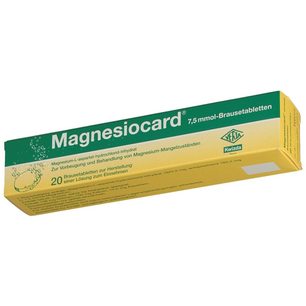 MAGNESIOCARD cpr eff 7.5 mmol sach 20 pce