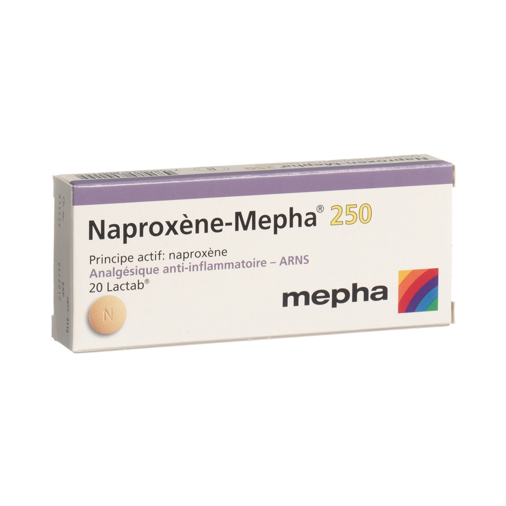 NAPROXEN Mepha Lactab 250 mg 20 pce
