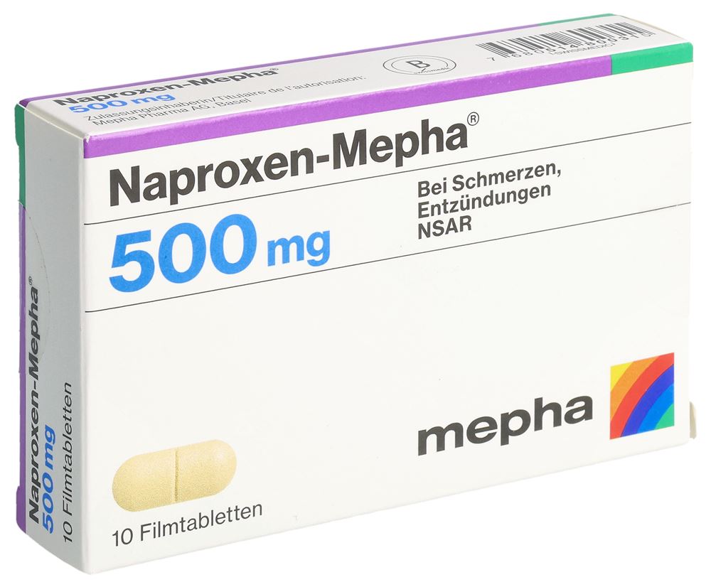 NAPROXEN Mepha Lactab 500 mg 10 pce