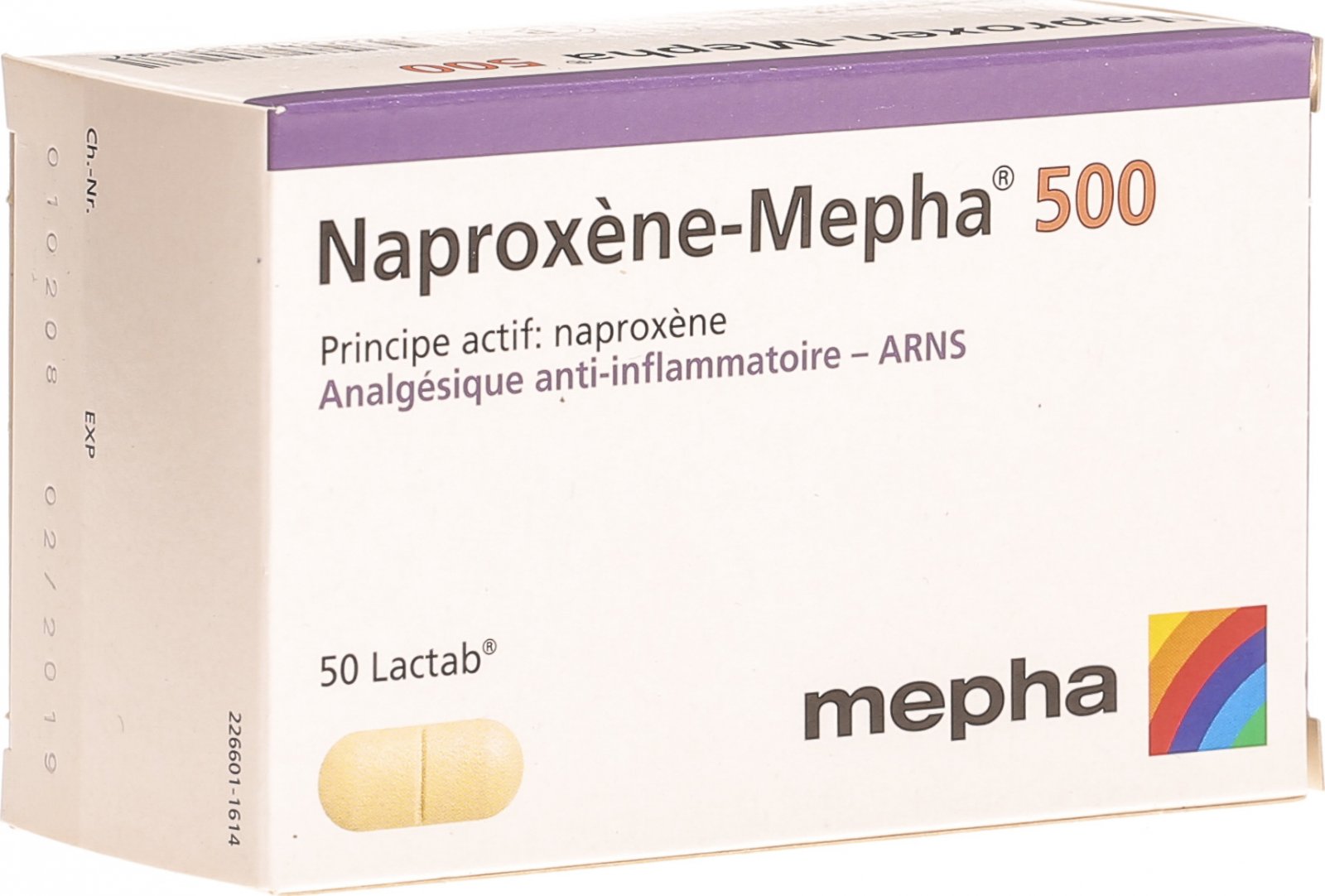NAPROXEN Mepha Lactab 500 mg 50 pce