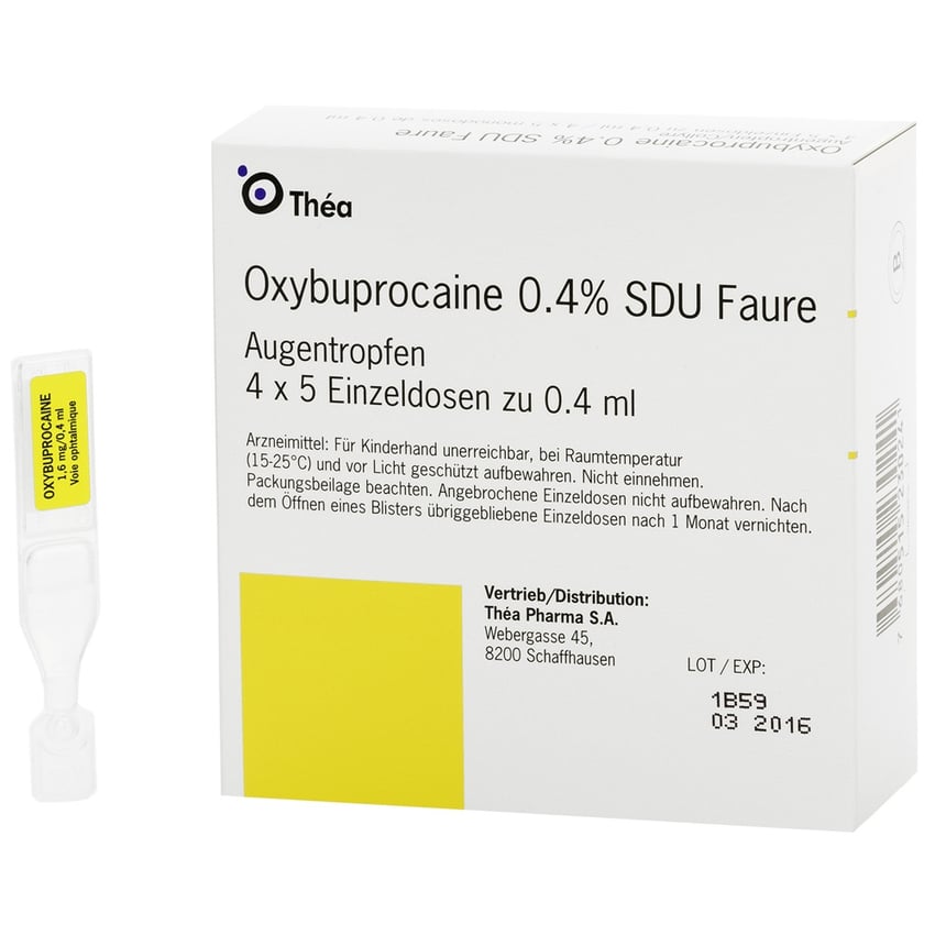 OXYBUPROCAINE gtt opht 0.4 % 20 monodos 0.4 ml