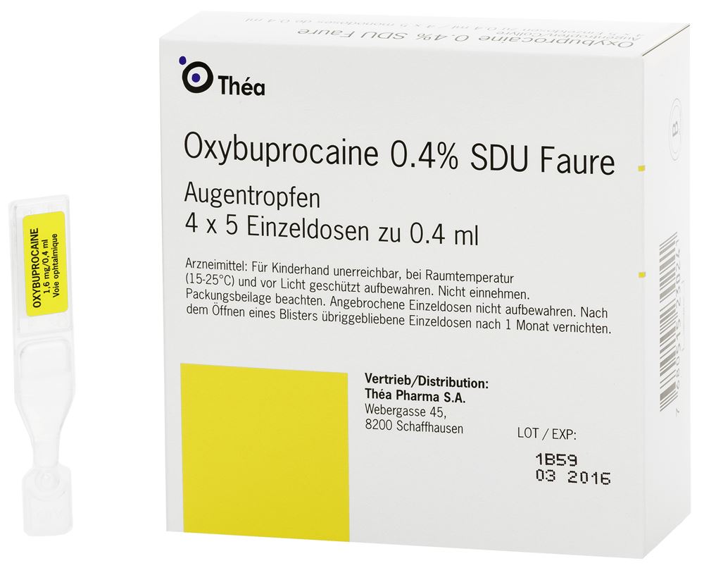 OXYBUPROCAINE gtt opht 0.4 % 20 monodos 0.4 ml